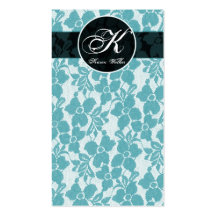 personalizar azul su monograma tarjetas personales
