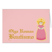 Personalizar de "Bautismo" - Felicitación