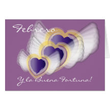 "Personalizar de Buena Fortuna del la de Febrero y Felicitaciones