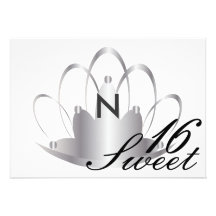 Personalizar de Tiara_ del dulce dieciséis del mon Invitacion Personalizada