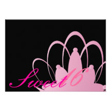 Personalizar de Tiara_ del dulce dieciséis Invitaciones Personales