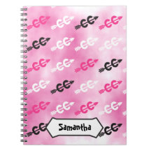 Personalizar - el campo a través deslumbra ROSA Libros De Apuntes Con Espiral