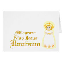 Personalizar milagroso de "Bautismo" - Tarjeta