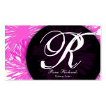 personalizar rosado su mongram tarjeta de visita