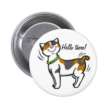 Personalzie hola allí abotona pins