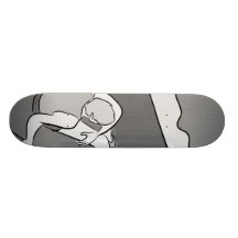 Perspectiva del tejado tabla de patinar
