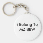 pertenezco a MZ BBW Llavero Personalizado
