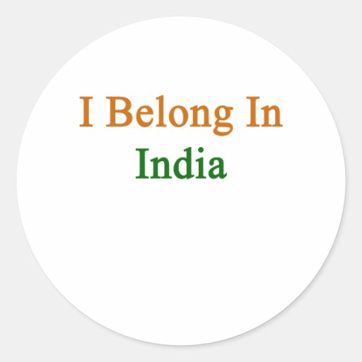 Pertenezco en la India Etiquetas