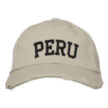 Perú bordó el gorra gorras bordadas