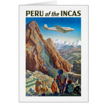 Perú de los incas tarjeta