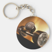 Pesas de gimnasia llavero personalizado