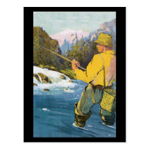 pesca con mosca Pstcard Tarjetas Postales