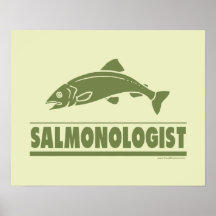Pesca de color salmón posters
