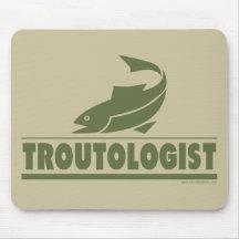 Pesca de la trucha alfombrillas de ratón