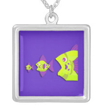 Pesca de tres pescados joyería