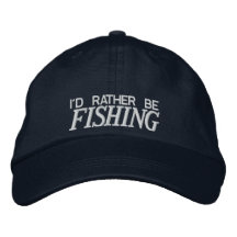 Pesca del gorra bordado gorra bordada