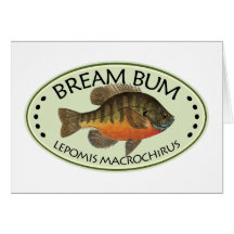 Pesca del vago de la brema felicitaciones