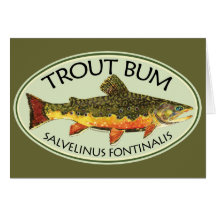 Pesca del vago de la trucha felicitaciones