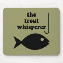pesca del whisperer de la trucha alfombrilla de ratón