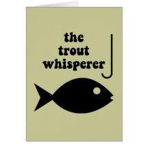 pesca del whisperer de la trucha tarjeta