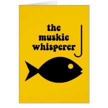 pesca del whisperer del muskie felicitación