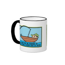 Pesca divertida taza de café
