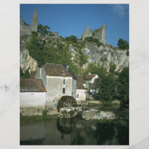 Pesca el l'Anglin del sur con caña, Vienne, Franci Tarjeta Publicitaria