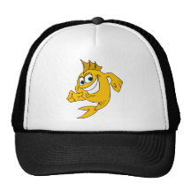 Pesca ida con señalar pescados gorros  