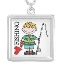 Pesca rubia del amor del muchacho I Joyeria Personalizada