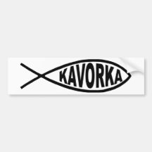 Pescado-parachoque de Kavorka Pegatina De Parachoque