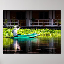 Pescador en Tailandia Poster