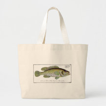 Pescados antiguos no 1Totebag de la historia natur Bolsas Lienzo