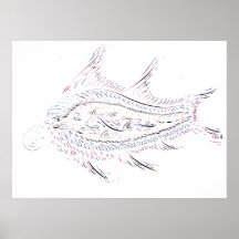 Pescados caligráficos 1845 impresiones