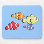 Pescados coloridos alfombrilla de raton