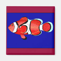 Pescados coloridos imanes  