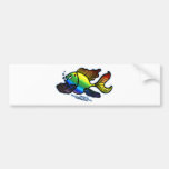 Pescados de arco iris pegatina de parachoque