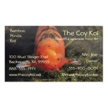 Pescados de Koi Plantilla De Tarjeta Personal