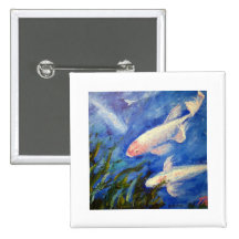 Pescados de Koi subacuáticos Pins