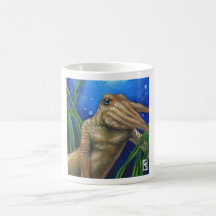 Pescados de la sepia taza de café