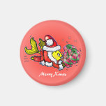 Pescados de Papá Noel - imán lindo divertido del n