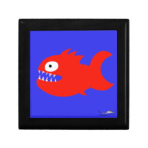 pescados del monstruo caja de recuerdo