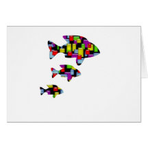 pescados del mosaico tarjetas