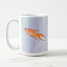 Pescados del paraíso tazas de café