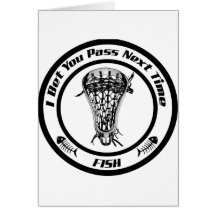 Pescados del paso de LaCrosse (ningún bkg) Felicitacion