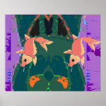 Pescados en una charca:  Trucos y remiendo del grá Posters