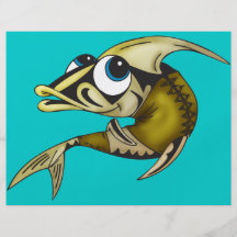 Pescados indios flyer personalizado