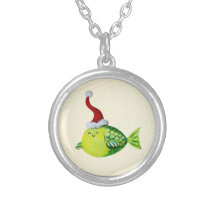 Pescados lindos del navidad joyería