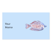 Pescados. Línea roja Rainbowfish. Tarjetas De Visita