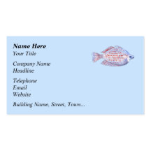 Pescados. Línea roja Rainbowfish. Plantillas De Tarjeta De Negocio