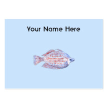 Pescados. Línea roja Rainbowfish. Plantillas De Tarjetas De Visita